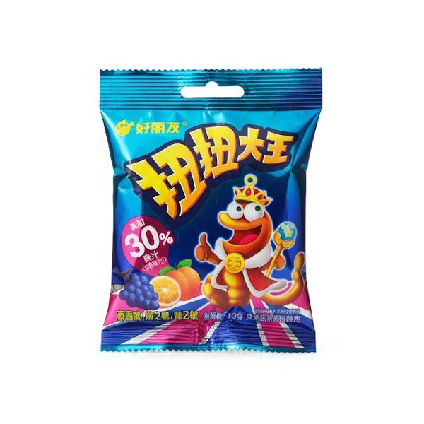 BALA MASTIGÁVEL INSETO SABOR UVA LARANJA E PESSEGO 40G