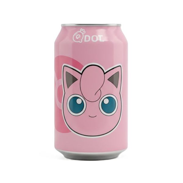Refrigerante Qdol Pokemon Sabor Pessego Branco 330ml 