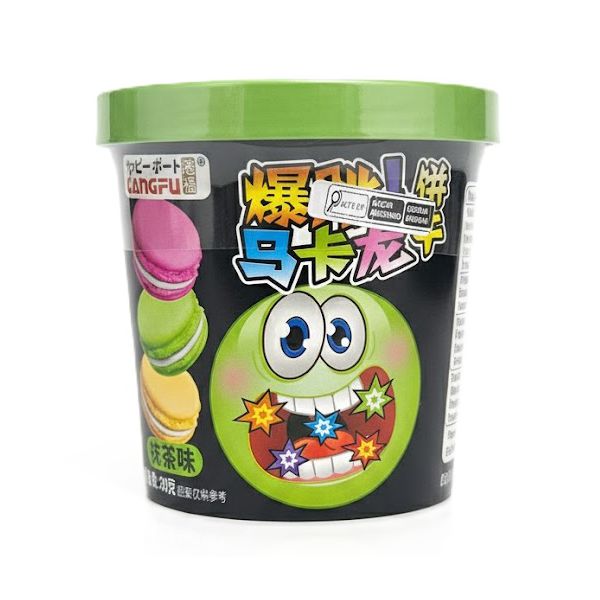 GANGFU POPPING CANDY MACARONS MATCHA 80G