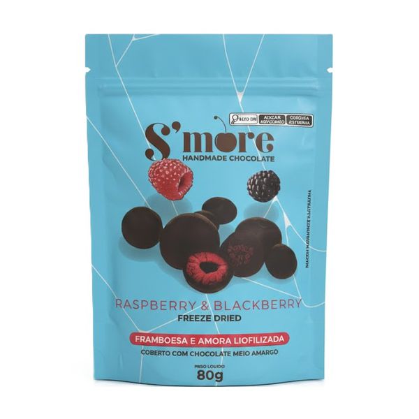 BOMBOM SMORE RASPBERRY BLACK CHOCO AMARGO 80G