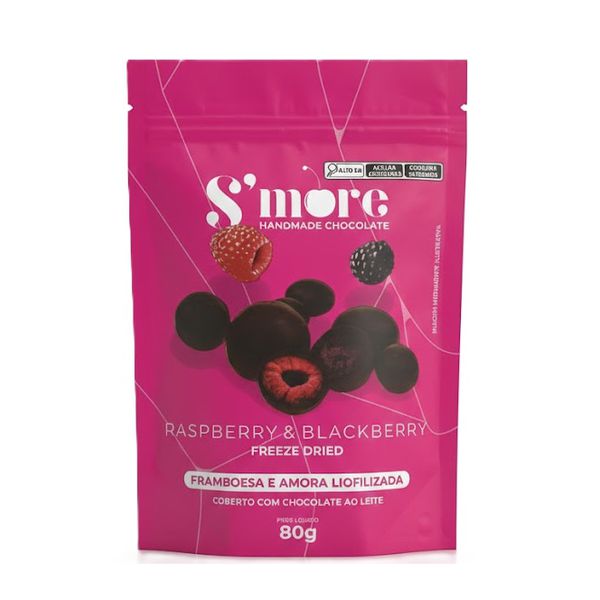 BOMBOM SMORE RASPBERRY BLACKBER CHOCO AO LEITE 80G