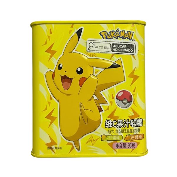 BALA LATA POKEMON LIMAO E MANGA VITAMINCA C 95G 