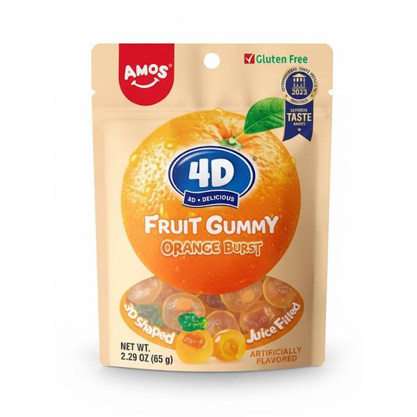 BALA GUMMY 4D ORANGE 65G