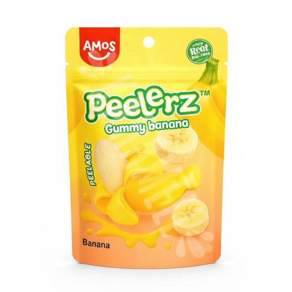 BALA GUMMY PEELERZ BANANA 65G