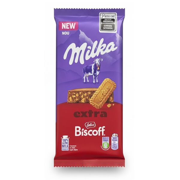 MILKA BARRA BISCOFF 190G