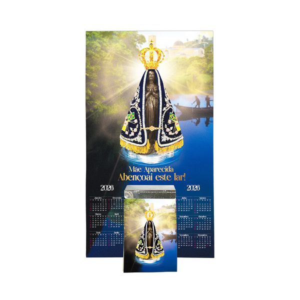 Folhinha de Nossa Senhora Aparecida 2026 - Santuário Nacional Copia