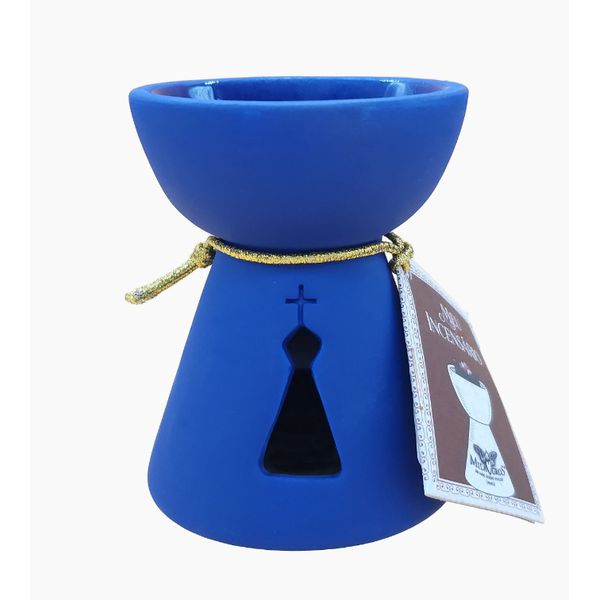 Incensário N. Sra. Aparecida (vazado) - Azul