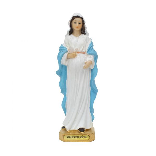 Imagem em Resina Nossa Senhora Grávida 20 cm