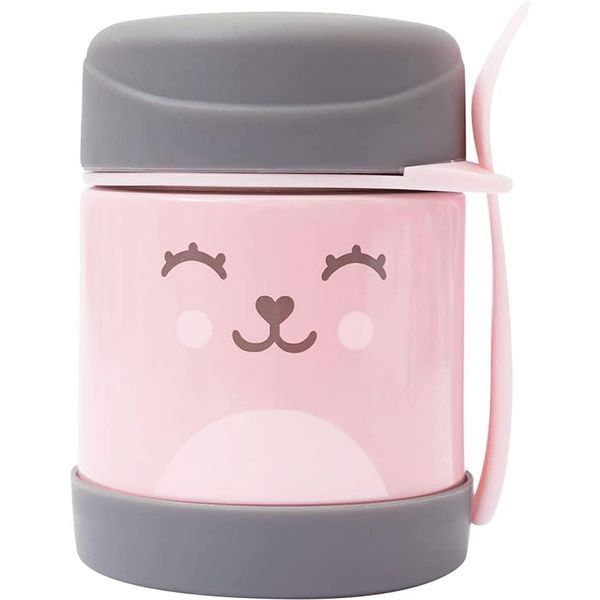 Pote Térmico C/Colher - Gumy Rosa Buba Rosa
