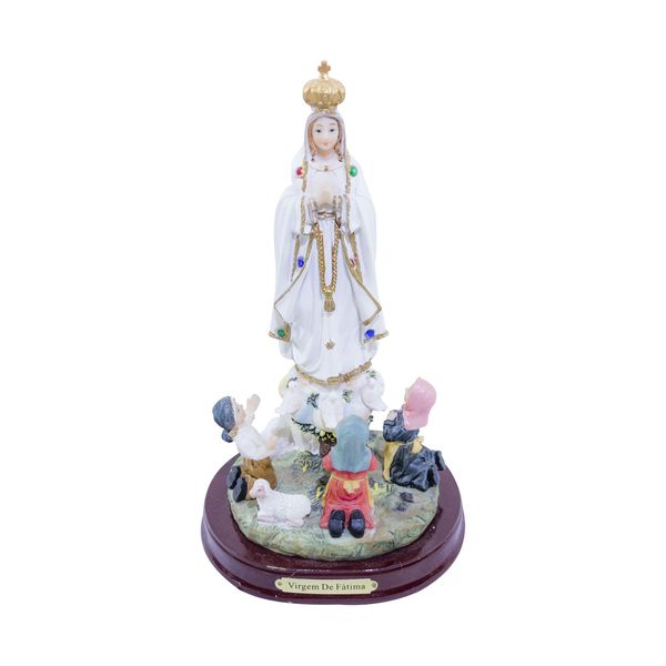 Imagem Resina : Nossa Senhora de Fátima 23 cm
