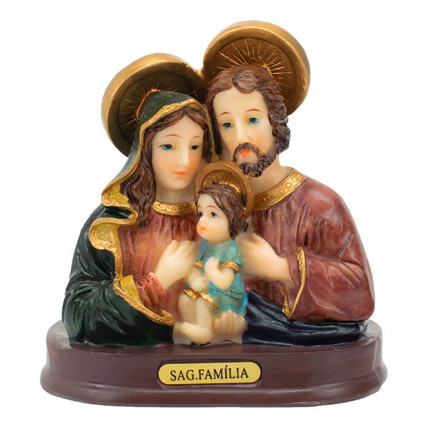 Imagem : Sagrada Família em Resina Busto - 10cm