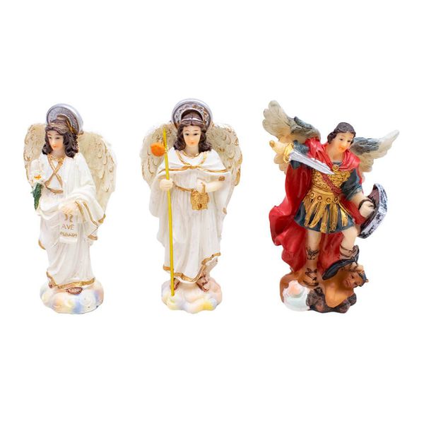 Imagem em Resina -Arcanjos- 9 cm- São Rafael,São Miguel,São Gabriel 