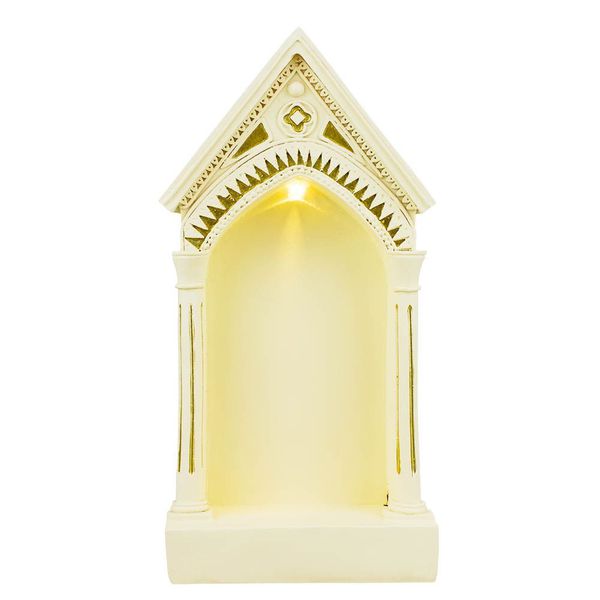 Capela Com Luz 23cm - Enfeite Resina