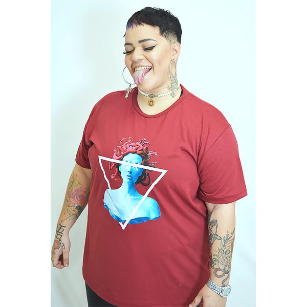 Camiseta Betta13 Medusa Triangle Bordô