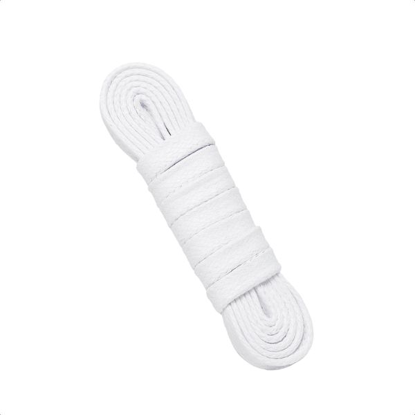 Cadarço Chato De Algodão Encerado 150cm Branco