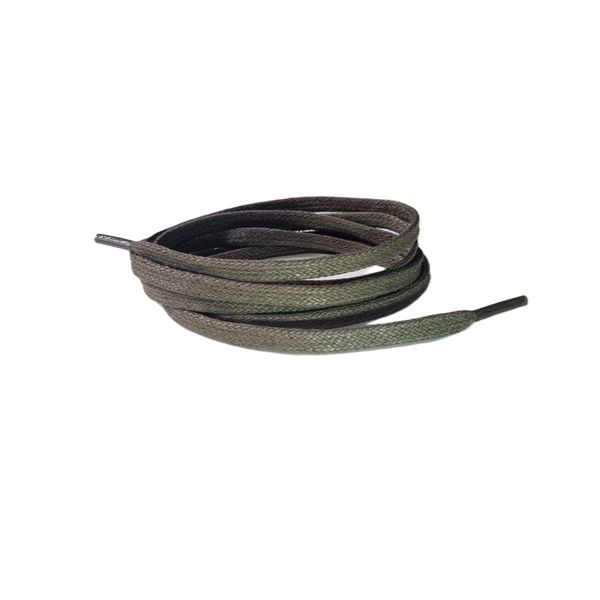 Cadarço Chato De Algodão Encerado 150cm Verde Musgo