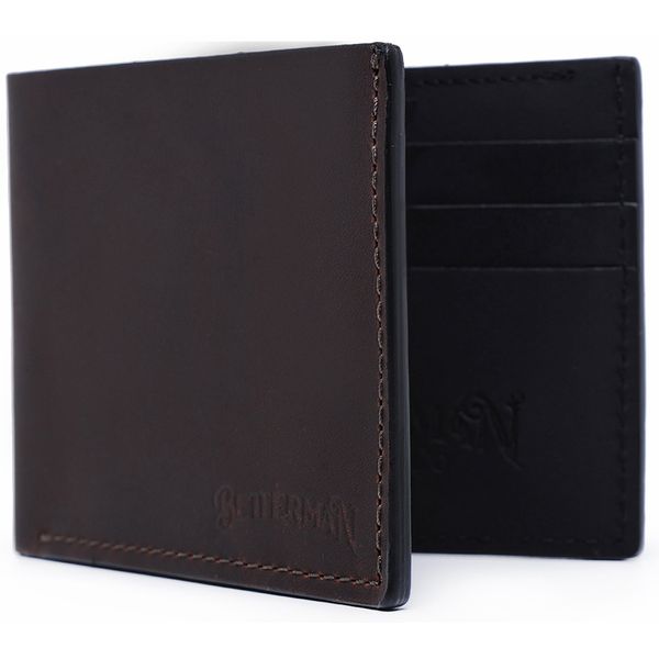 Carteira De Couro Atacama - Dark Brown/ Preto