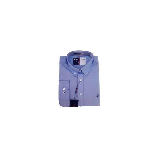 CAMISA MASCULINA AUSTIN AZUL CLARO