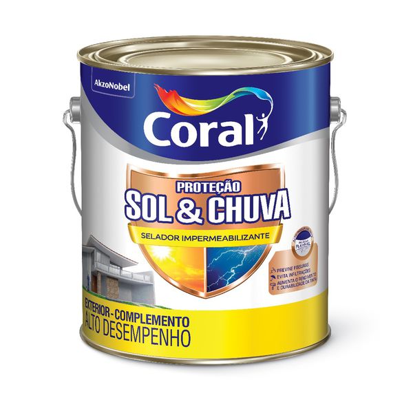 CORAL PROTECAO SOL & CHUVA FUNDO IMPERMEABILIZANTE 3,6L