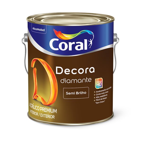 CORAL DECORA ACRILICO PREMIUM DIAMANTE BRANCO 3,6L