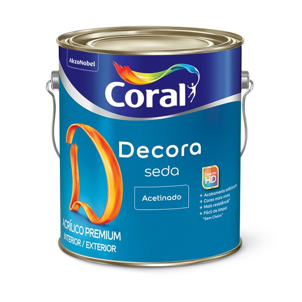 CORAL DECORA ACRILICO PREMIUM SEDA BRANCO 3,6L