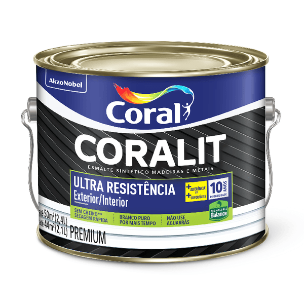 CORAL CORALIT BALANCE ULTRA RESISTENCIA BRILHANTE BRANCO 2,4L