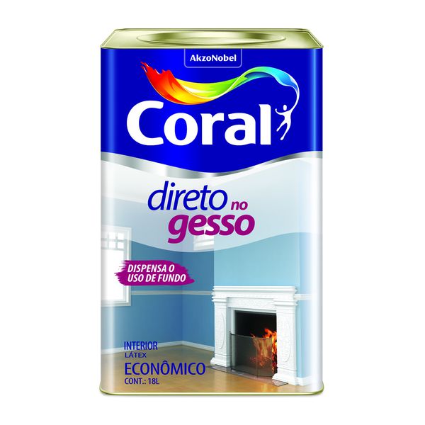 CORAL DIRETO NO GESSO BRANCO 18L