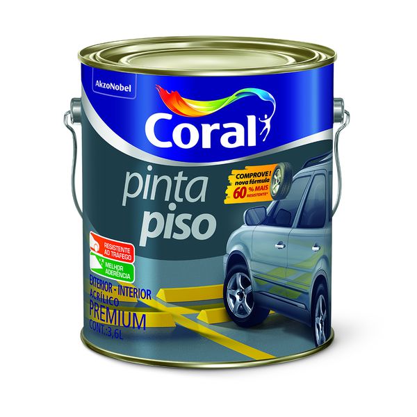 CORAL PINTA PISO PRETO 3,6L