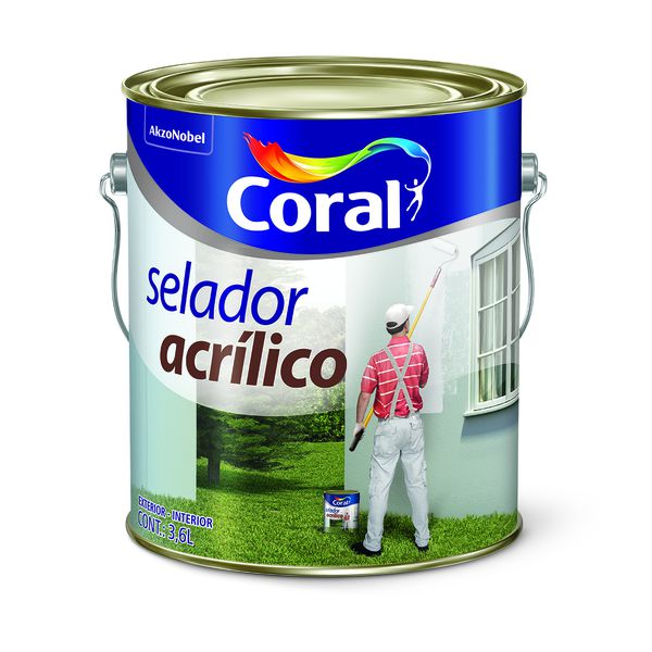 CORAL SELADOR ACRILICO BRANCO 3,6L