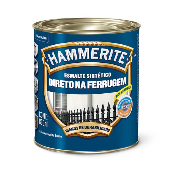 HAMMERITE BRILHANTE PRETO 0,800ML