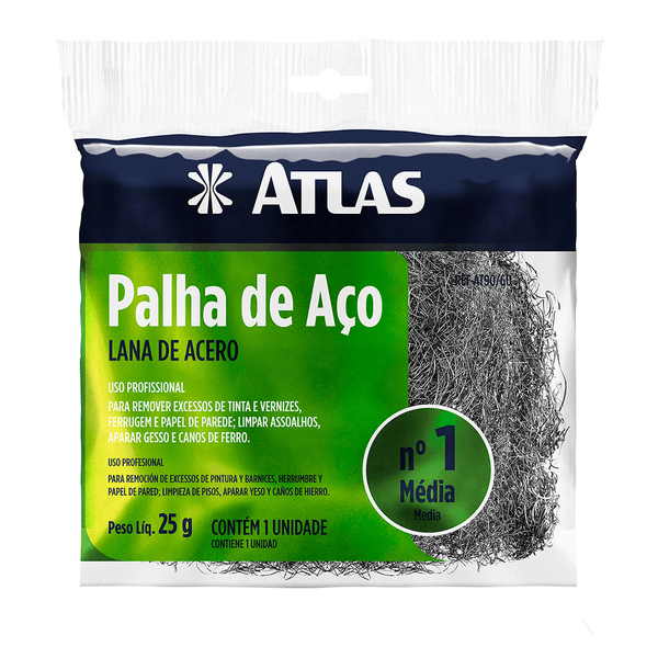 ATLAS PALHA DE AÇO N1 REF. AT90/60