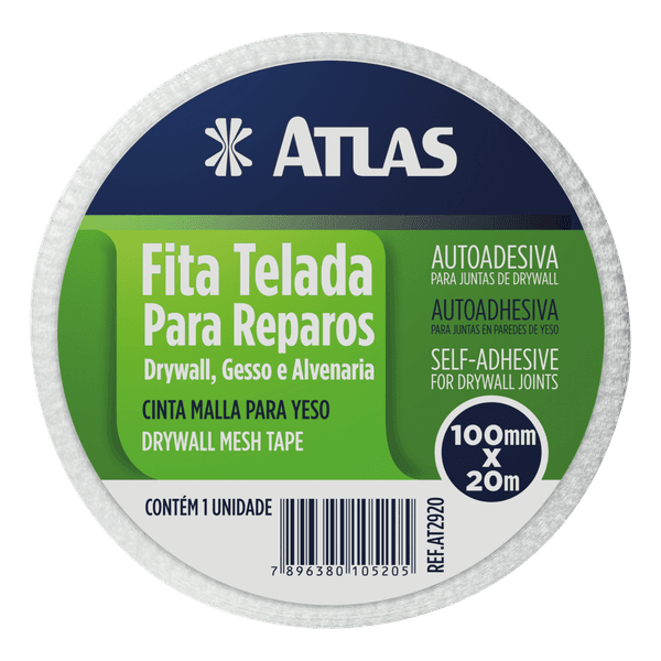 ATLAS FITA TELADA REPARO 100MMX20M REF. AT2920