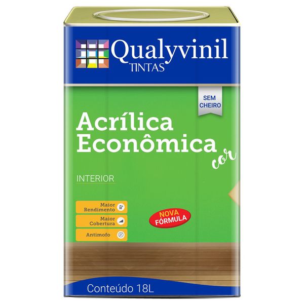 QUALYVINIL ACRILICO ECONOMICO BRANCO 18L