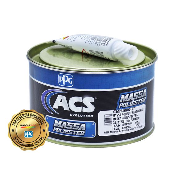 ACS M01 MASSA POLIESTER EVOLUTION 700GR