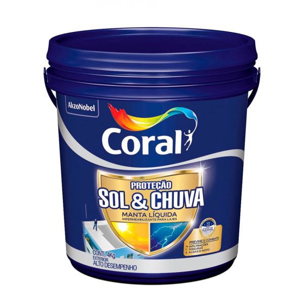 CORAL PROTECAO SOL & CHUVA MANTA LIQUIDA 4KG