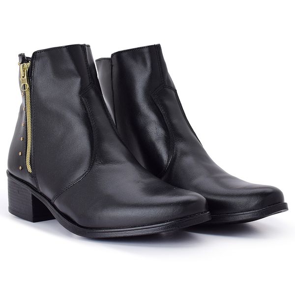 BOTA COURO KARINA PRETO