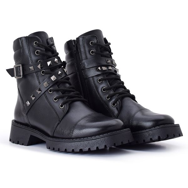 BOTA COURO NATY PRETO