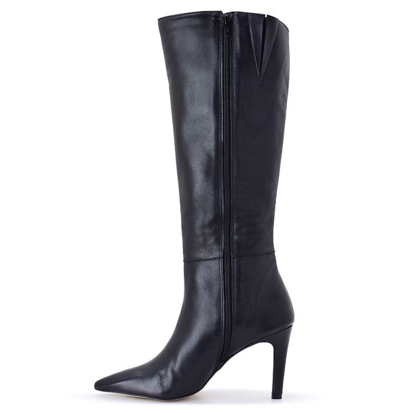 BOTA COURO JADE PRETA