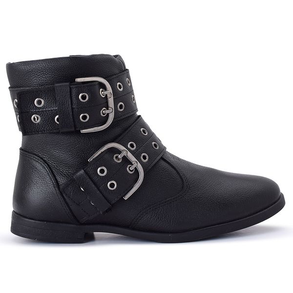 BOTA COURO JÉSSICA PRETO