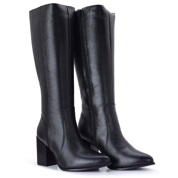 BOTA COURO GEOVANNA PRETO