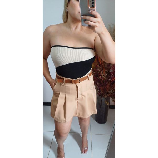 SHORT SAIA ALFAIATARIA NUDE