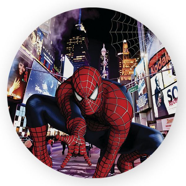 Capa Painel Redondo 1,5 x 1,5 Tema Homem Aranha | 0141