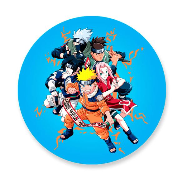 Capa Painel Redondo Naruto Azul