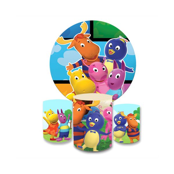Kit Capa Painel + Trio Cilindros Backyardigans 01