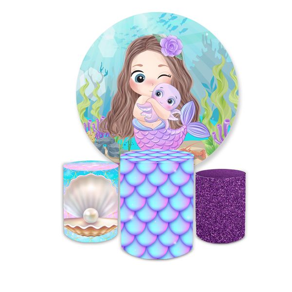Kit Capa Painel + Trio Cilindros Sereia Baby