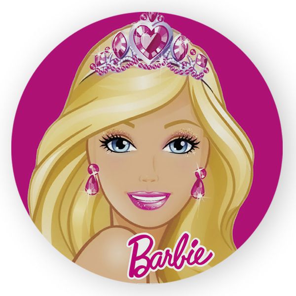 Capa Painel Redondo Decorativo Tema Barbie Girl Decoração Festa Infantil Menina