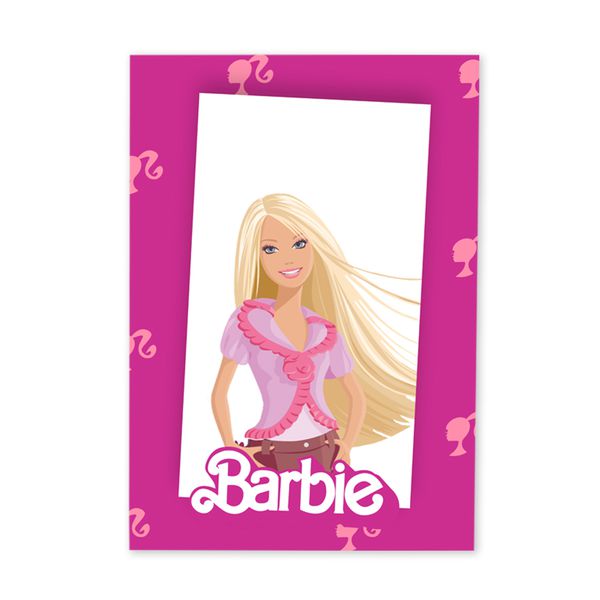 Capa Painel Retangular 1,0x2,0mts Decorativo Tema Barbie Girl Decoração Festa Menina