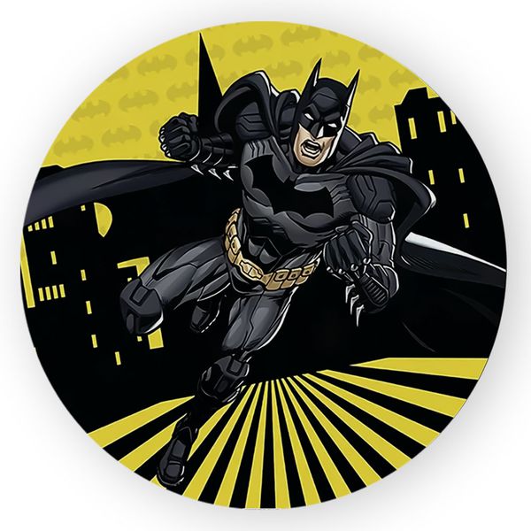 Capa Painel Redondo Decorativo Tema Batman Herói Decoração Festa Infantil