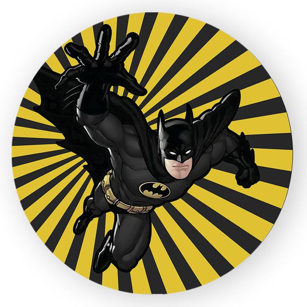 Capa Painel Redondo Decorativo Tema Batman Herói Decoração Festa Infantil