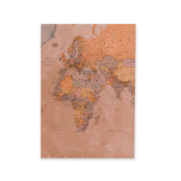 Capa Painel Retangular 1,0x2,0mts Decorativo Tema Mapa Mundi Decoração Festa